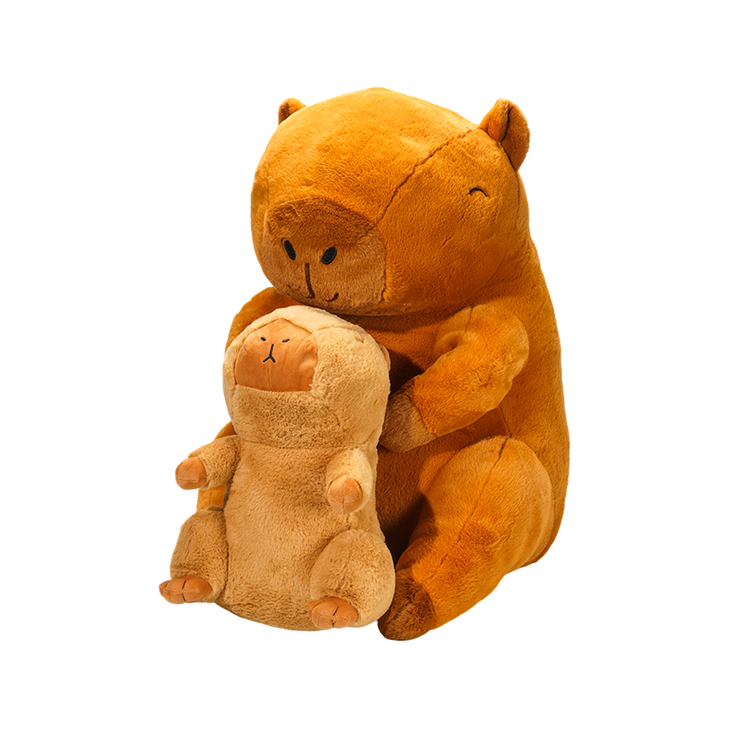Farklı boyutlarda sevimli kapibara peluş oyuncak