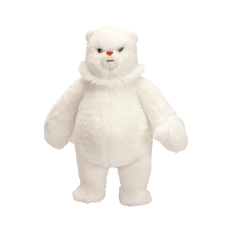 Çok güzel ayakta beyaz kutup ayısı peluş oyuncaklar