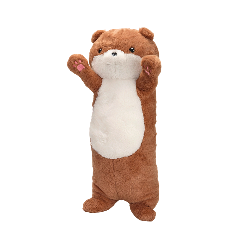 Ayakta duran mustelid yumuşacık peluş kırlent