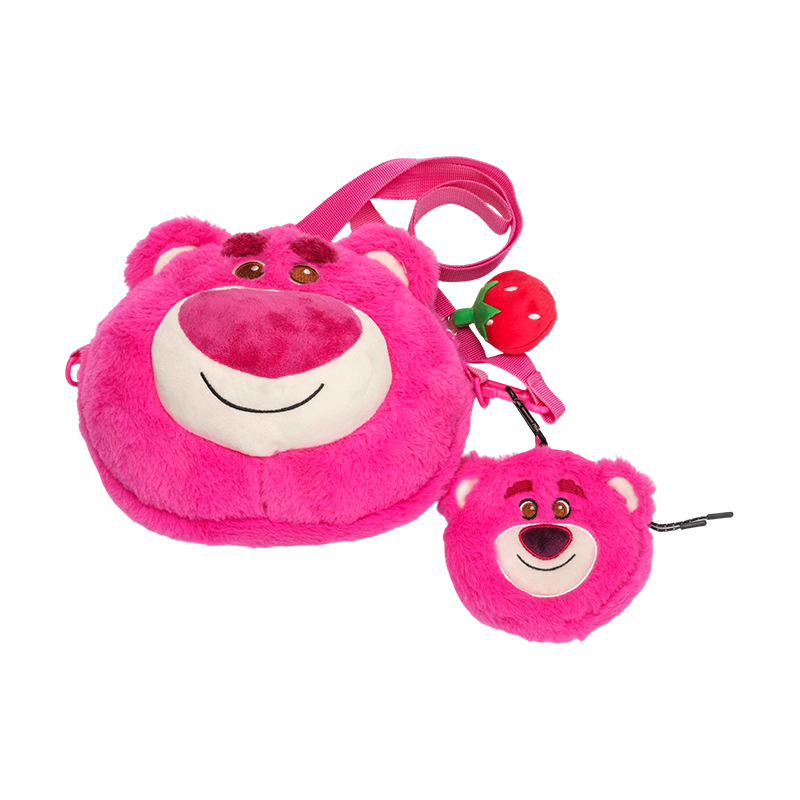 Çok güzel pembe ayı peluş sırt çantası