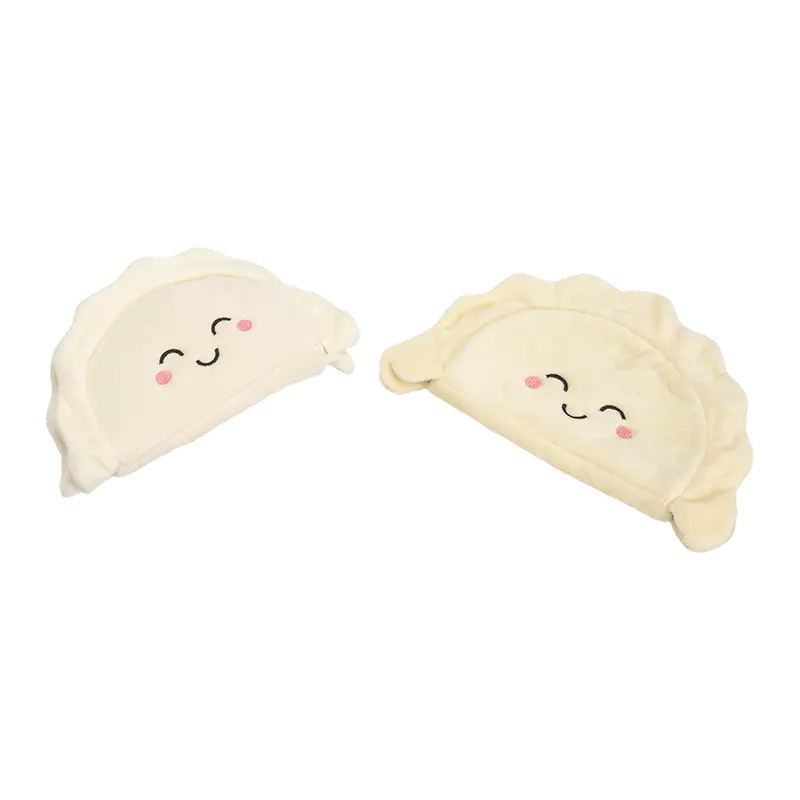 Gülümseyen hamur tatlısı peluş bozuk para cüzdanları