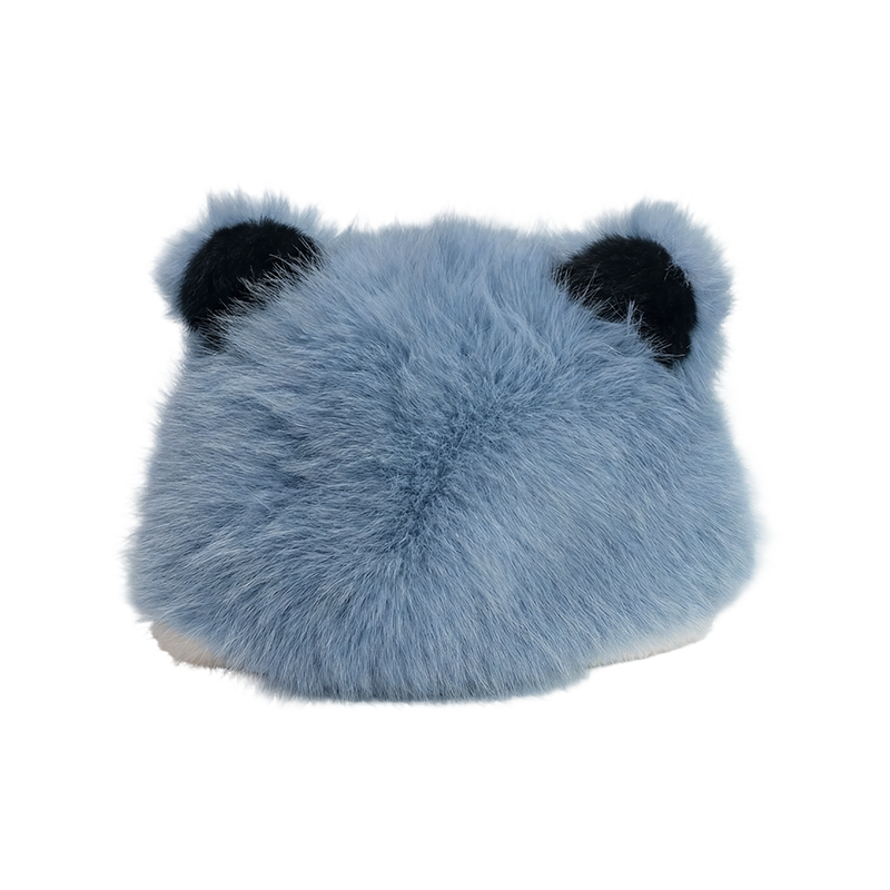 Mavi panda kulaklı peluş şapka