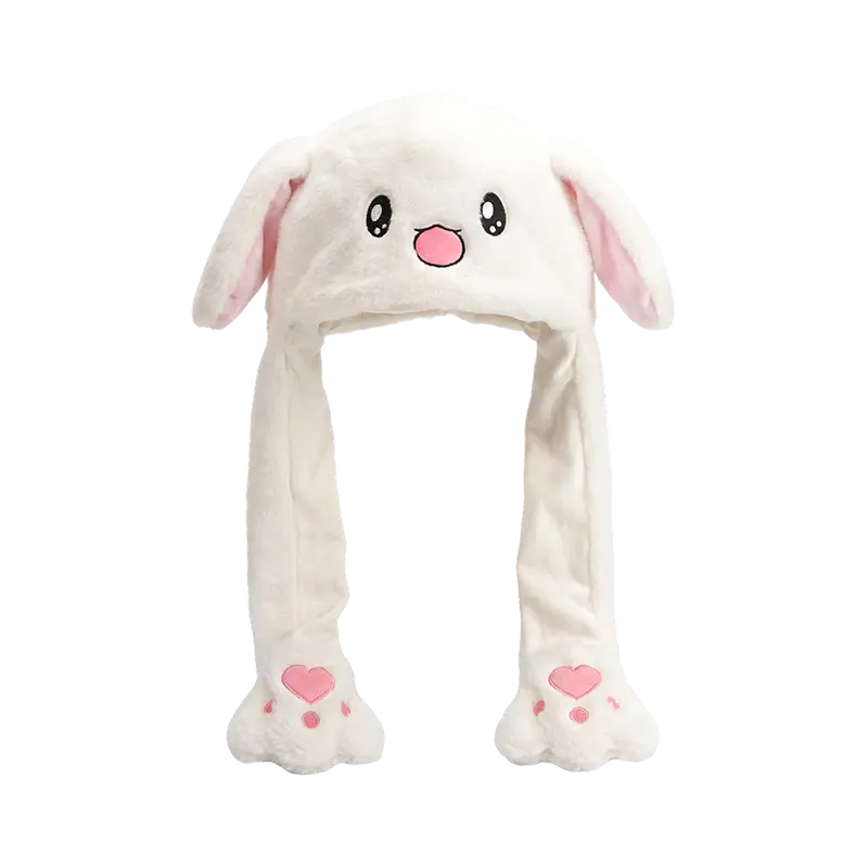 Pembe tavşan peluş şapka